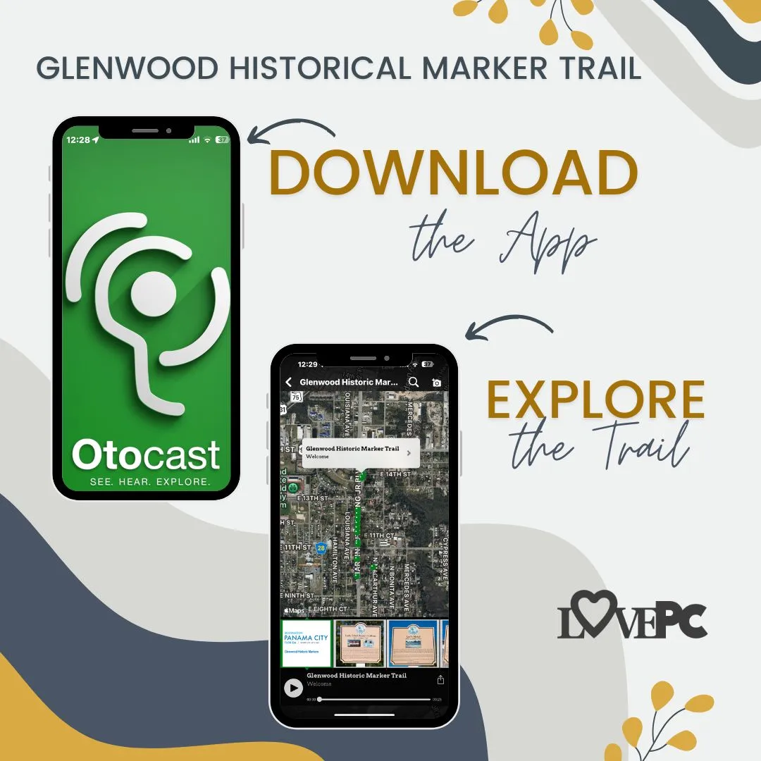 Destination Panama City Launches Interactive Glenwood Historical Markers Trail on Otocast 1 Glenwood Historical Marker Trail Image
