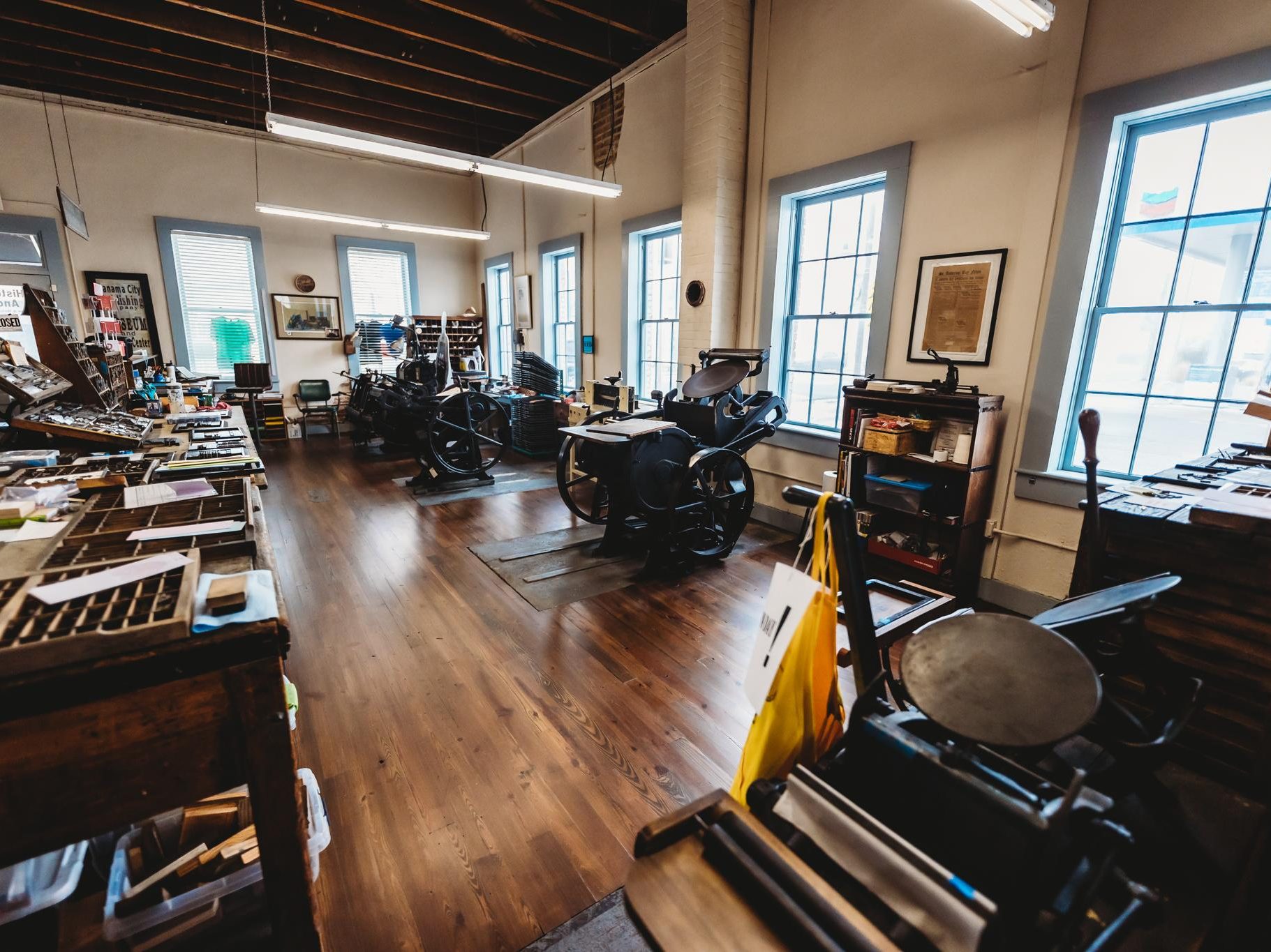 Inside view of the Publishing Museum, one of the unique relaxing spots in Panama City showcasing local history.