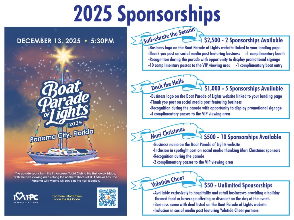 Boat Parade of Lights 2025 Sponsorship One Sheet