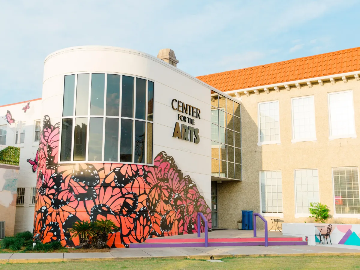 The Center for the Arts in Panama City FL, home to pottery classes and one of the top skillcation experiences in Florida