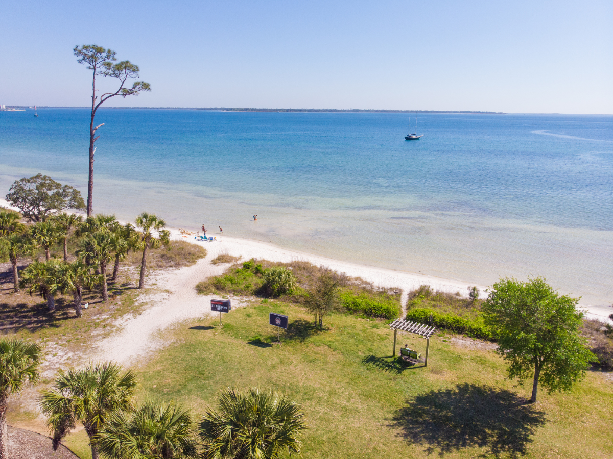 Types of Fishing in Panama City, Florida: Every Way to Get on the Water 7 Bayside beach access at Asbell Park, one of the best shore fishing spots for types of fishing in Panama City FL