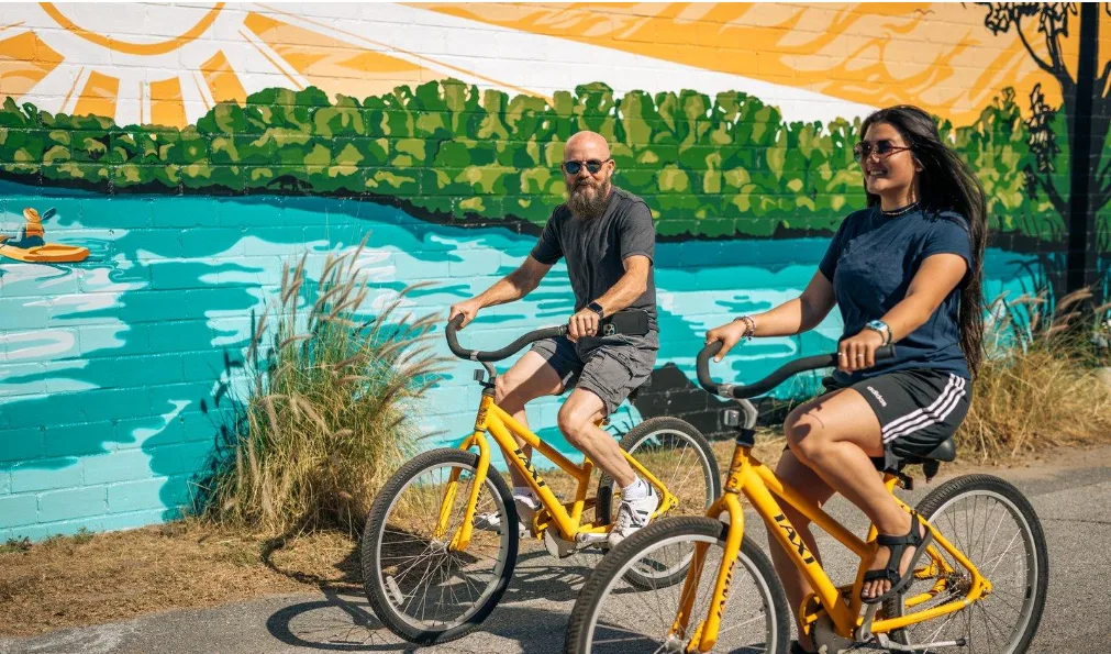 Colorful murals on the Panama City Mural Trail